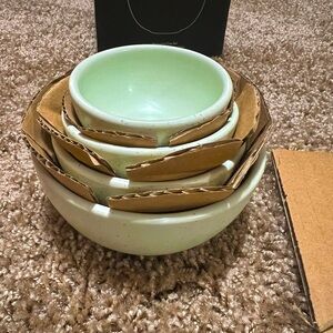 GREG NATALE Measuring Cups Set of 4 in Sage limited edition $100 NEW in box